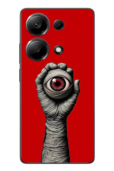 Le Balvo Redmi Note 13 Pro 4G Uyumlu Tek Göz Elde Baskılı Silikon Kılıf