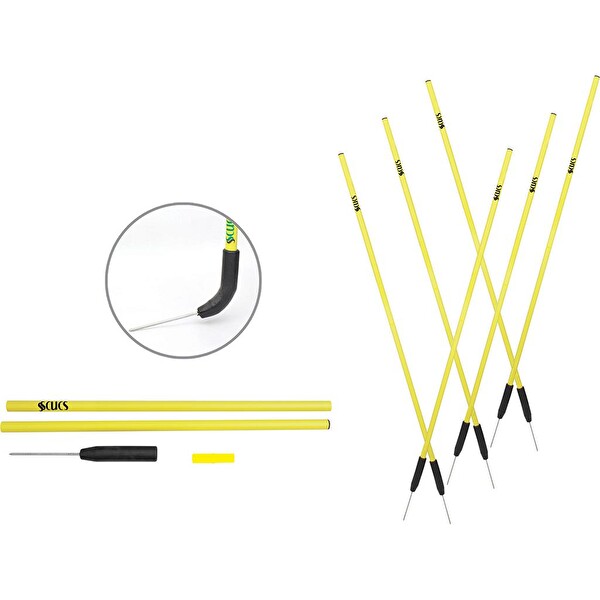 Scucs 1161 Slalom Çubuğu Kauçuk Çivili Set 6'lı