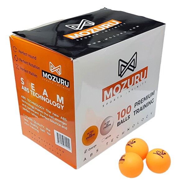 Avessa Mozuru Mzr100-org Ittf Onaylı Turuncu Pinpon Topu 100lü