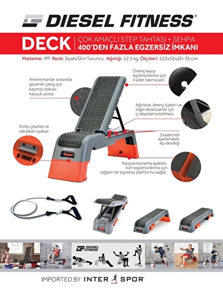 Diesel Fitness Deck Step Tahtası
