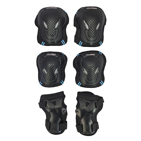 Cool Wheels FR37715 M Mavi Çocuk Scooter Paten Koruma Dizlik ve Dirseklik Seti