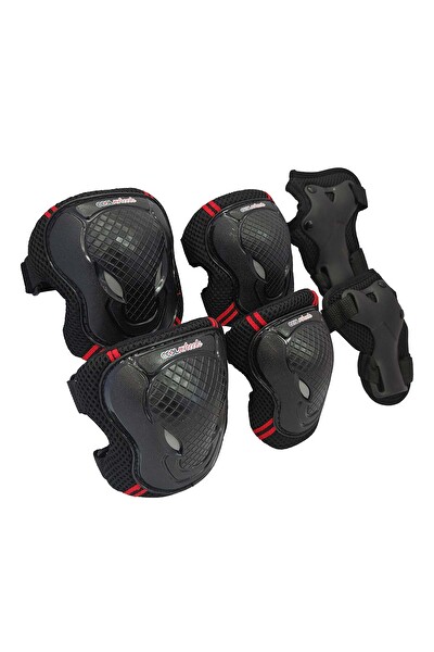 Cool Wheels FR37715 S Kırmızı Çocuk Scooter Paten Koruma Dizlik ve Dirseklik Seti