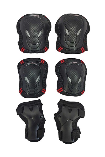Cool Wheels FR37715 S Kırmızı Çocuk Scooter Paten Koruma Dizlik ve Dirseklik Seti