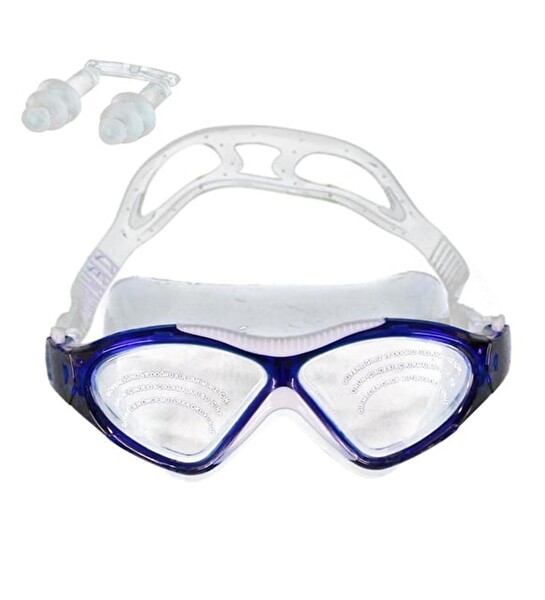 Bermuda 8170-S Antifog Sörf Mavi-Beyaz Yüzücü Gözlüğü