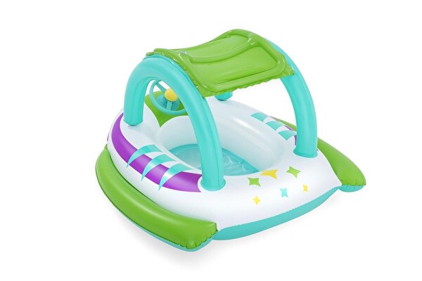 Bestway Space Splash 107x112 CM Gölgelikli Bebe Flatörü Çocuk Şişme Botu