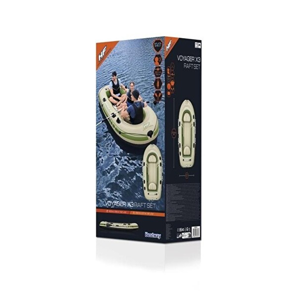 Bestway Hydro-Force Voyager X3 Raft Bej Şişme Bot Sei