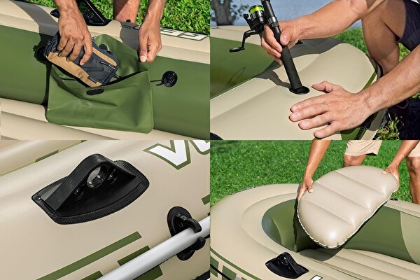 Bestway Hydro-Force Voyager X3 Raft Bej Şişme Bot Sei