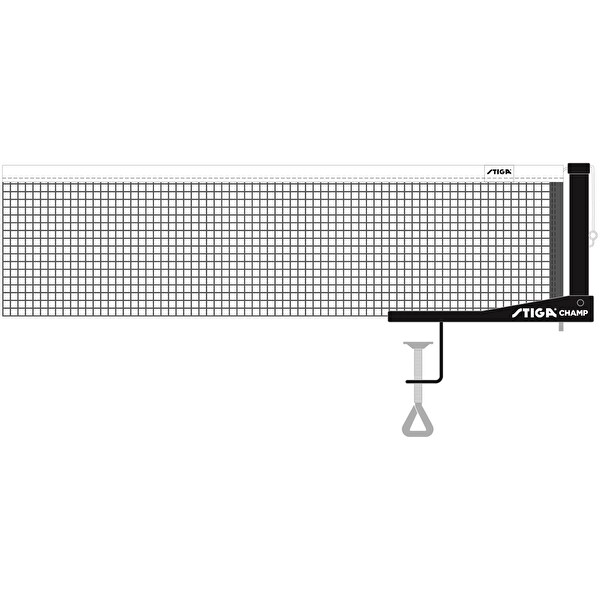 Stiga 636500 Net And Post Champ Clip Masa Tenisi File Demir Seti