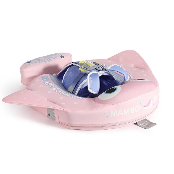 Mambobaby Pembe Vatoz - Emniyetli Gölgelikli Ve Ayak Destekli Bebek Yüzme Simidi