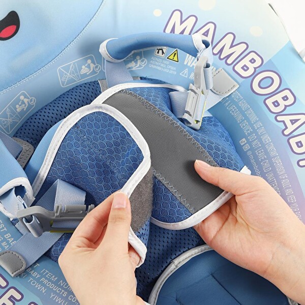 Mambobaby Emniyetli Gölgelikli Ve Ayak Destekli Bebek Yüzme Simidi