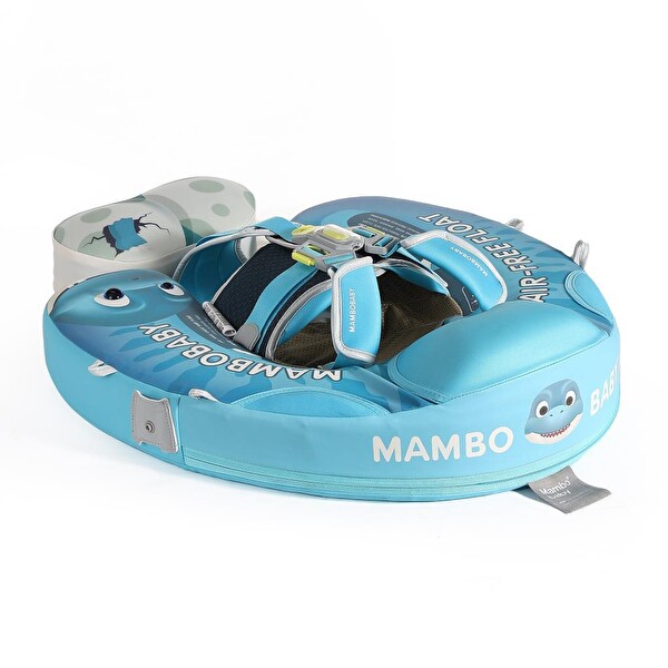 Mambobaby Dino Hatch - Emniyetli Gölgelikli Ve Ayak Destekli Bebek Yüzme Simidi