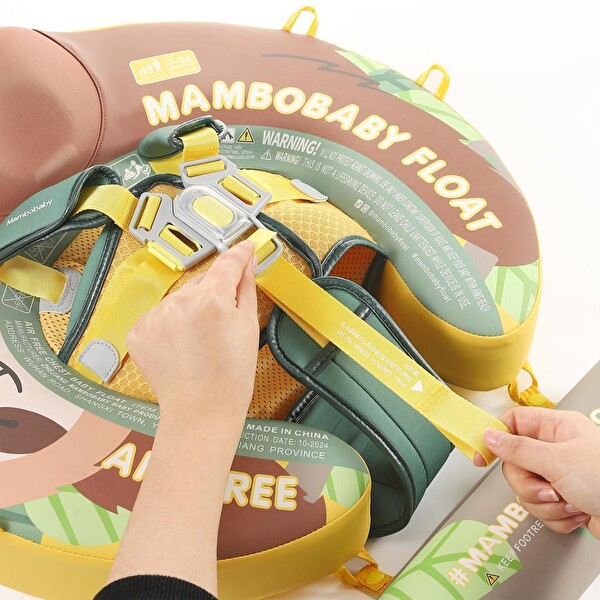 Mambobaby Emniyetli Gölgelikli Ve Ayak Destekli Bebek Yüzme Simidi