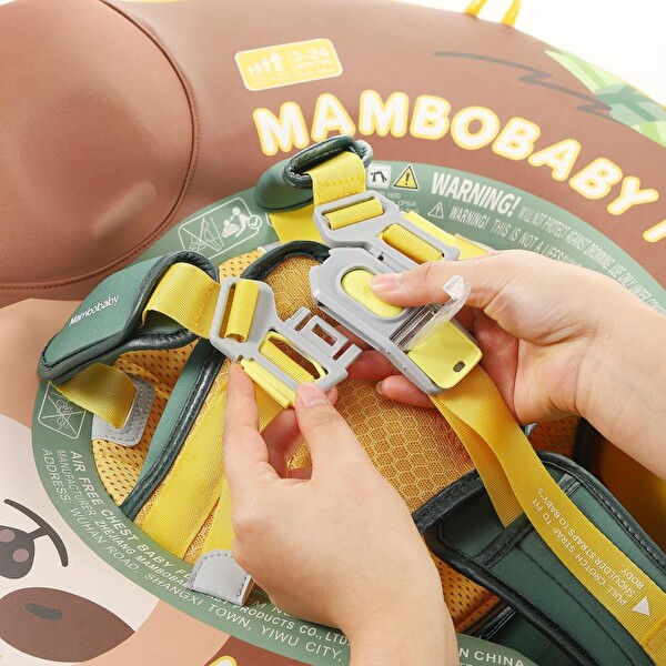 Mambobaby Emniyetli Gölgelikli Ve Ayak Destekli Bebek Yüzme Simidi