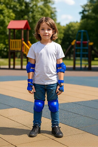 Triathlon T143 Koruyucu Set Dizlik Mavi