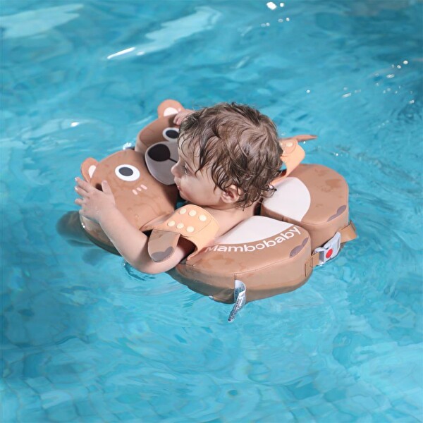 Mambobaby Katlanabilir Göğüs Destekli Bebek Yüzme Simidi - Ayı