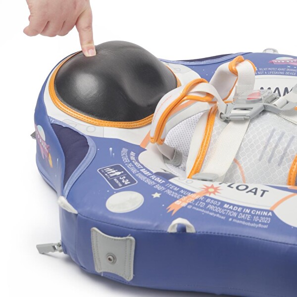 Mambobaby Emniyetli Gölgelikli Ve Ayak Destekli Bebek Yüzme Simidi - Astronot
