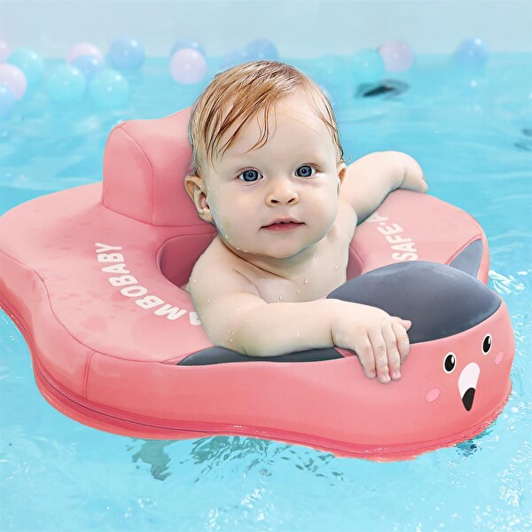 Mambobaby Bel Destekli Yüzme Simidi - Pembe