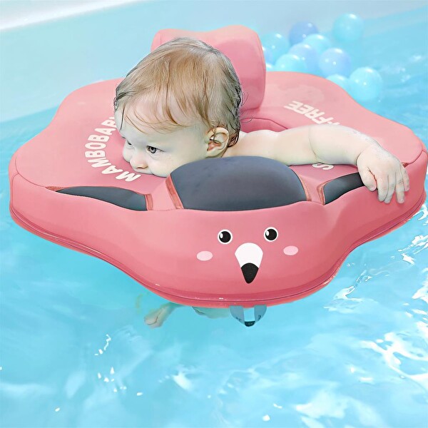 Mambobaby Bel Destekli Yüzme Simidi - Pembe