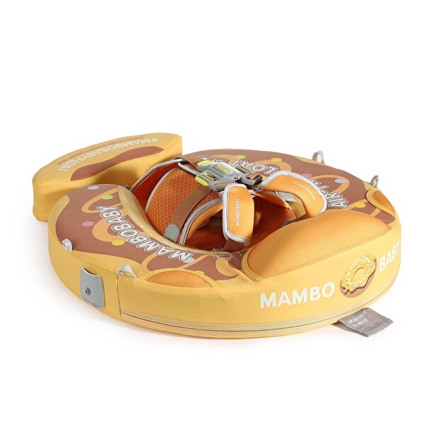 Mambobaby Emniyetli Gölgelikli Ve Ayak Destekli Yüzme Simidi - Çikolatalı Donut