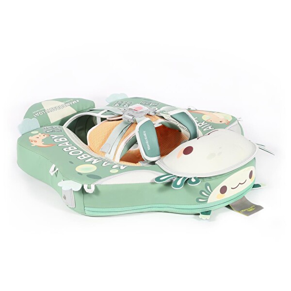 Mambobaby Emniyetli Gölgelikli Ve Ayak Destekli Yüzme Simidi - Axolotl