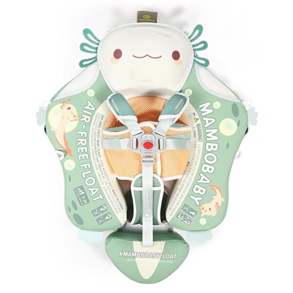 Mambobaby Emniyetli Gölgelikli Ve Ayak Destekli Yüzme Simidi - Axolotl