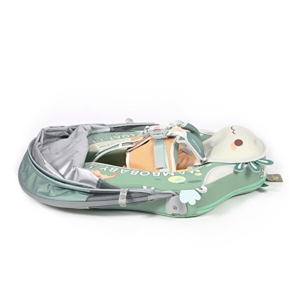 Mambobaby Emniyetli Gölgelikli Ve Ayak Destekli Yüzme Simidi - Axolotl