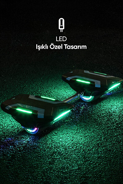 Laiser HS605 Led Işıklı 350W Elektrikli Paten Siyah