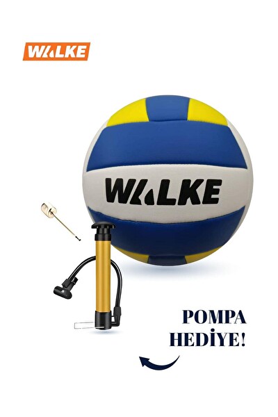 Walke Premium Dikişli Voleybol Topu - Pompa