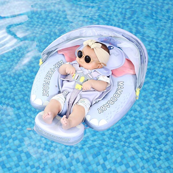 Mambobaby Fil Yüzme Simidi Gölgelikli Emniyetli Ayak Destekli