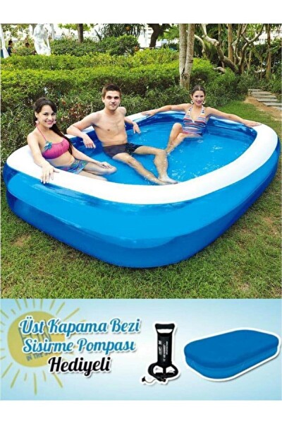 Bestway 54006 Havuz - Pompa - Örtü Set Jumbo 262X175X51 CM
