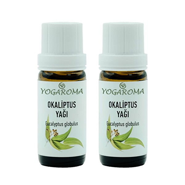 NPO Yogaroma Ferahlatıcı Aromaterapi 10 ML Saf ve Doğal Okaliptus Uçucu Yağ 2 Adet