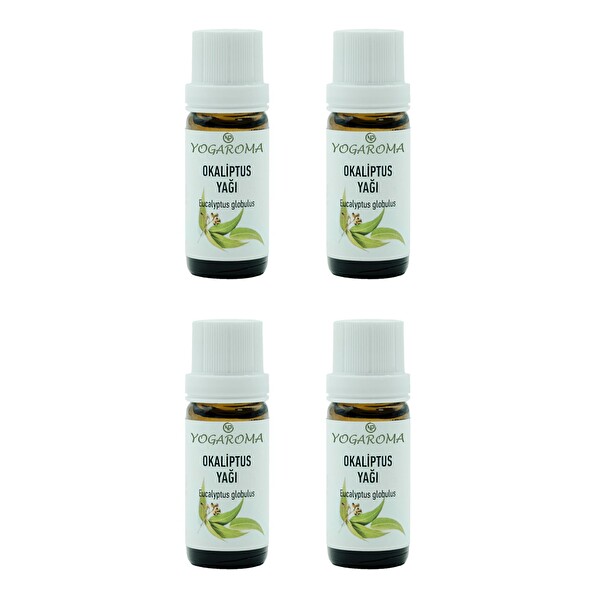NPO Yogaroma Ferahlatıcı Aromaterapi 10 ML Saf ve Doğal Okaliptus Uçucu Yağ 4 Adet
