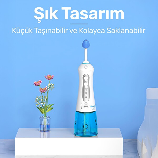 NPO Nicefeel NJ159 Profesyonel Temizleme Şarjlı Taşınabilir Nazal Bakım Burun Duşu
