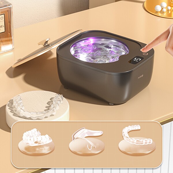 Mioji Mio UV2C Ultrasonic Protez Dişlik ve Takma Diş Temizlik Cihazı Siyah