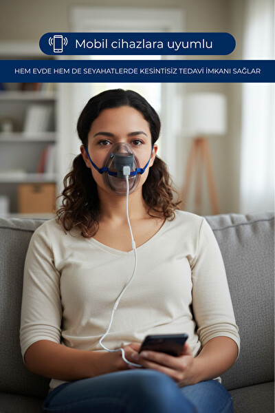 Direct Nexus USB Portatif Mesh Nebülizatör VP-M10 Taşınabilir Şarj Edilebilir Sessiz (<25 dBA) 8 ML Hazne