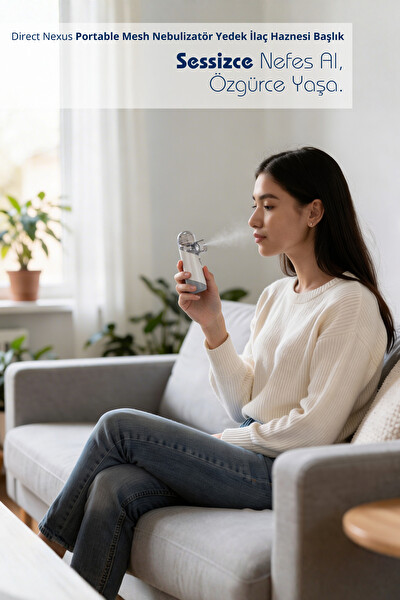 Direct Nexus Portable Mesh Nebulizatör Yedek İlaç Haznesi Başlık