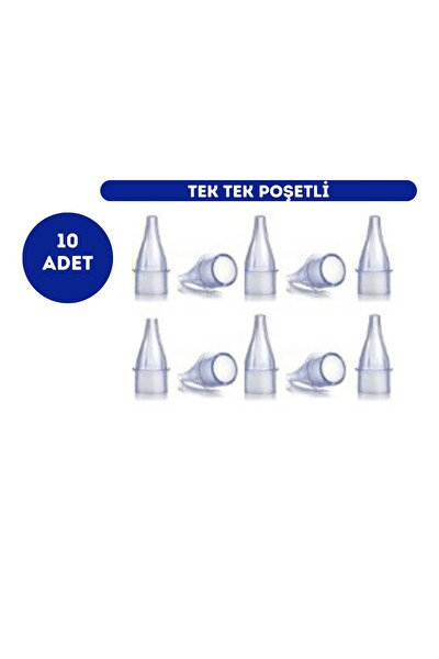 Wohler Nazal Burun Aspiratörü Yedek Uç 10 'lu Tek Tek Poşetli x 4 = 40 Adet (Otribebe Uyumlu)