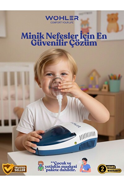 Wohler Kompresörlü Nebülizatör Hava Buhar Makinesi Cihazı