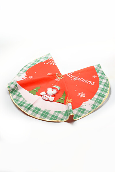 Waldern Premium Lüx Yılbaşı Ağaç Örtüsü 90X90 CM Yeşil-Kırmızı