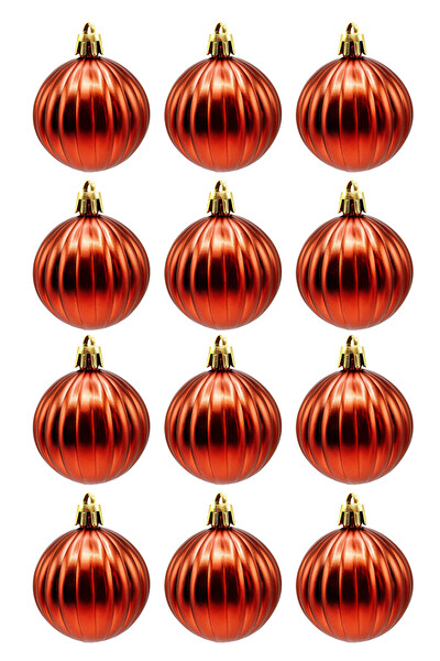 Waldern 12'li Parlak Yılbaşı Ağaç Süsü 5 CM