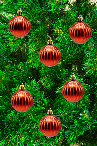 Waldern 12'li Parlak Yılbaşı Ağaç Süsü 5 CM