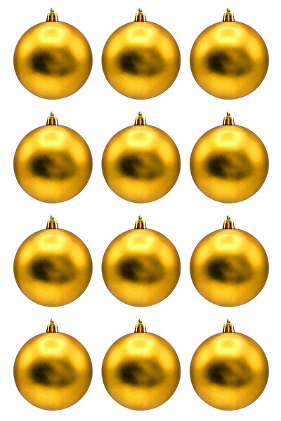 Waldern Mat Gold Top Yılbaşı Çam Ağacı Süsü 4 CM