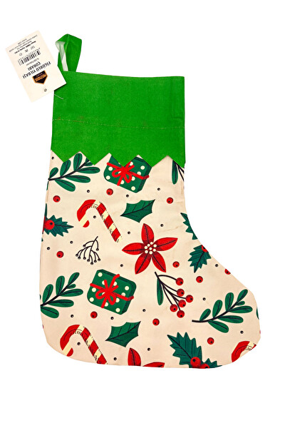 Waldern Dekoratif Mix Model Yılbaşı Süs Çorap 35x26 CM