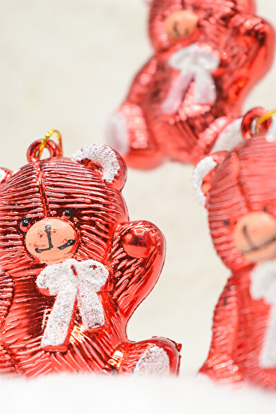 Waldern Premium Collection 3'lü Ayıcık Yılbaşı Ağaç Süsü