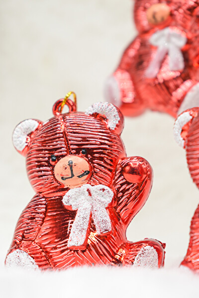 Waldern Premium Collection 3'lü Ayıcık Yılbaşı Ağaç Süsü