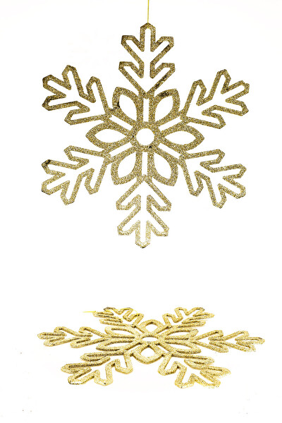 Waldern Premium 2'li Simli Kar Tanesi XXL 28 CM Yılbaşı Süsü