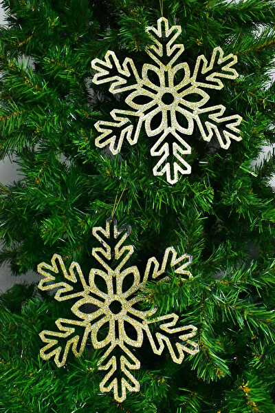 Waldern Premium 2'li Simli Kar Tanesi XXL 28 CM Yılbaşı Süsü