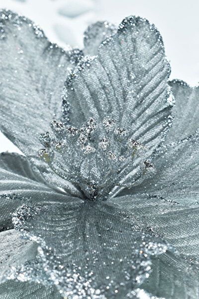 Waldern Premium Yılbaşı Ağacı Süsü Yapay Çiçek 25x25 CM