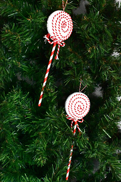 Waldern Premium Collection 2'li Lolipop Süs Dekoratif Yılbaşı Süsü 27 CM