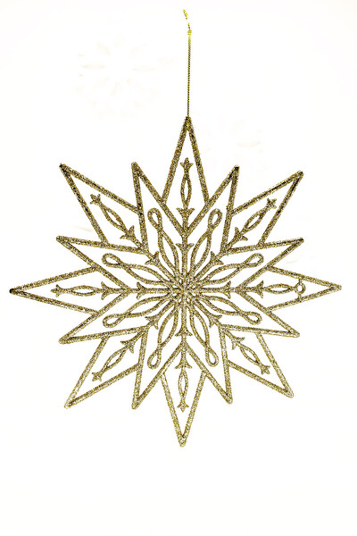 Waldern Premium 2'li Simli Yıldız XXL 24 CM Yılbaşı Süsü